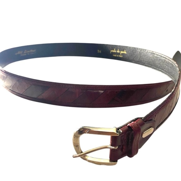 PAOLO DA PONTE Fenzi Genuine Leather Belt Made In Italy - Brown - 36 - Picture 2 of 8